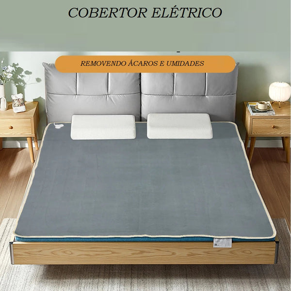 Cobertor Aquecido Elétrico 220V/110V - Calor e Conforto Personalizado para Suas Noites!