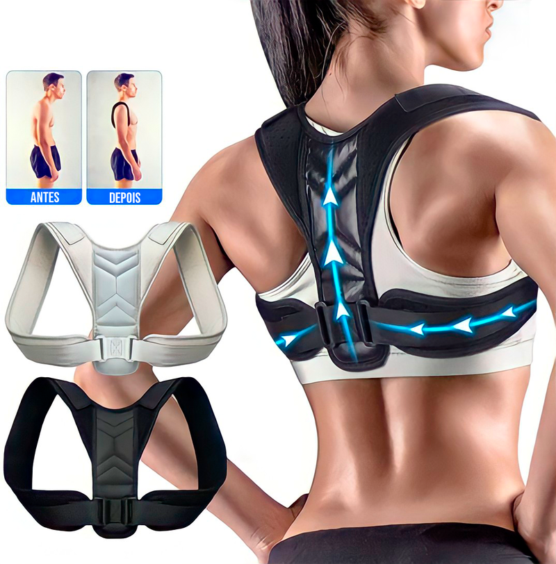 Corretor Postural Magnético Ajustável - Melhore Sua Postura com Tecnologia e Conforto!