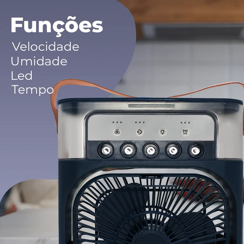 Mini Ventilador de Ar Condicionado - Frescor e Conforto Portátil!