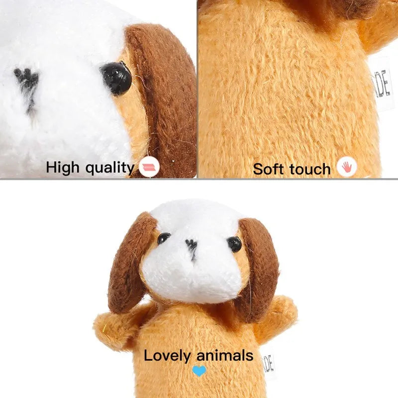 Dedoche!   - 10Pcs Bebê Brinquedo de Pelúcia Desenho Animado Animal - Diversão e Aprendizado em Cada Fantoche!