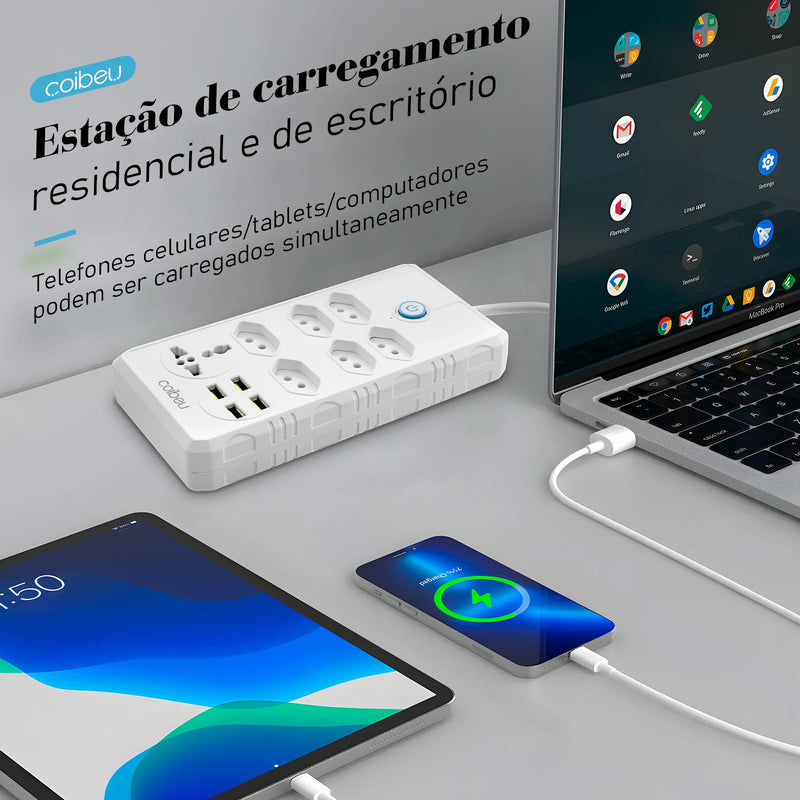 Extensão USB Plug Plug - Praticidade e Segurança para Sua Casa e Escritório!