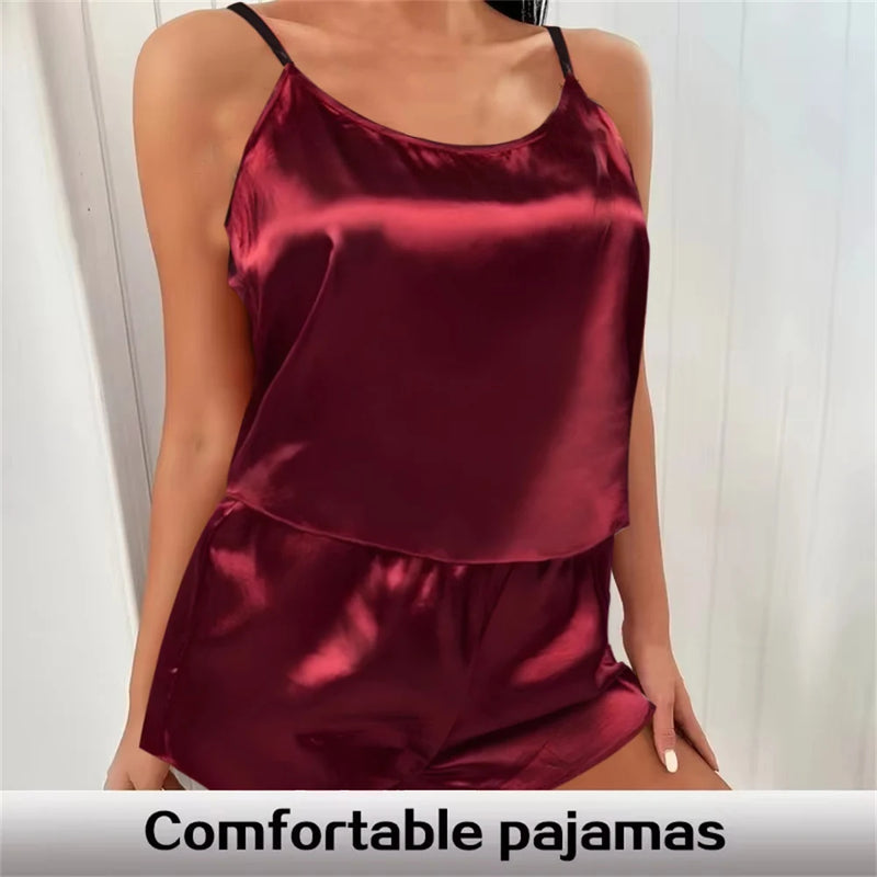 Conjunto de Pijamas Femininos de Renda Sexy - Elegância e Conforto para Suas Noites!