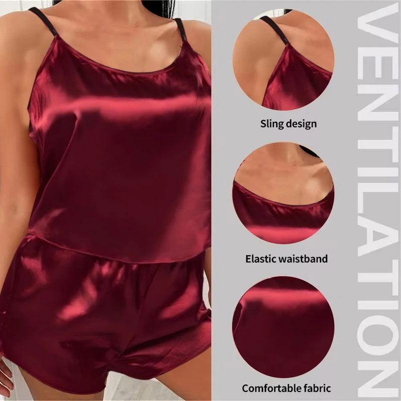 Conjunto de Pijamas Femininos de Renda Sexy - Elegância e Conforto para Suas Noites!