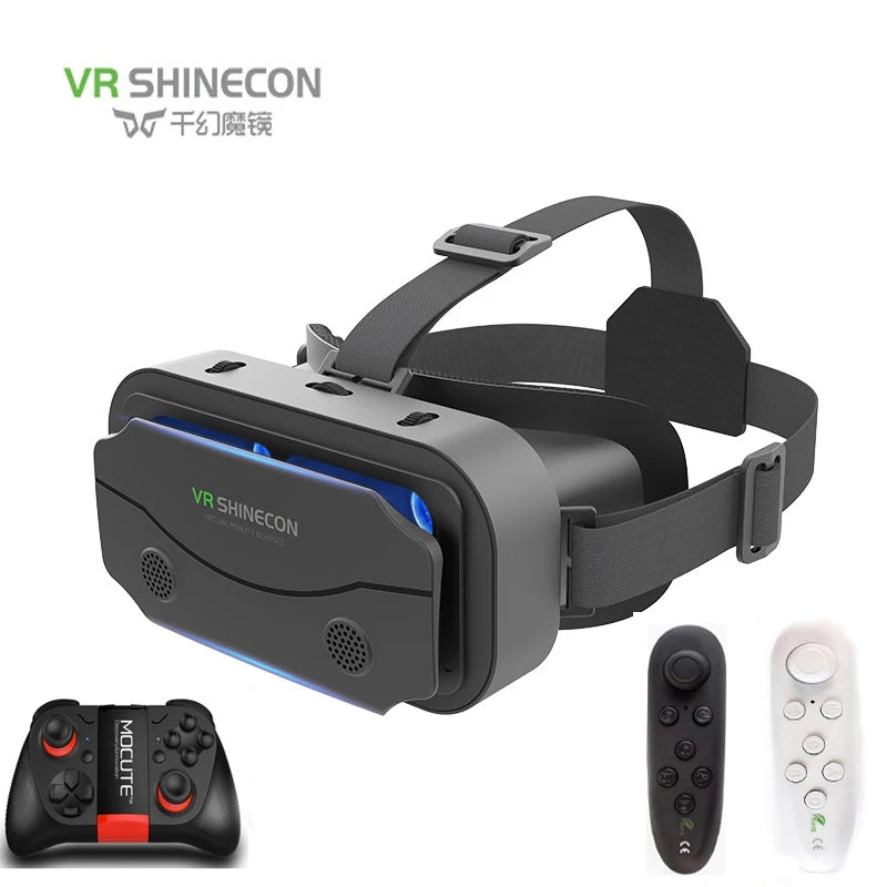 Óculos de Realidade Virtual - Transforme Sua Realidade com o SHINECON 3D Capacete VR!