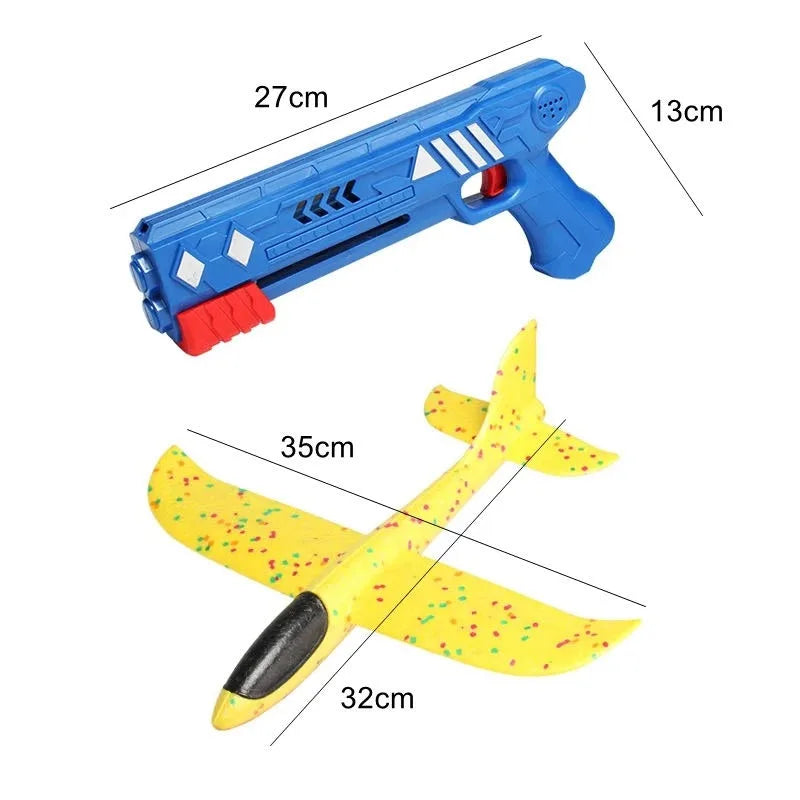 Catapulta Avião Brinquedo – Estilo Arma de Lançamento de Aeronave para Crianças