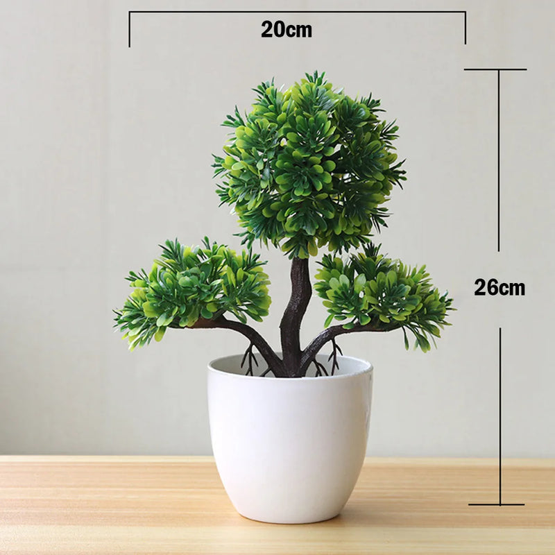 Verdes Bonsai Plantas Artificiais  - Decore com Elegância e Praticidade!