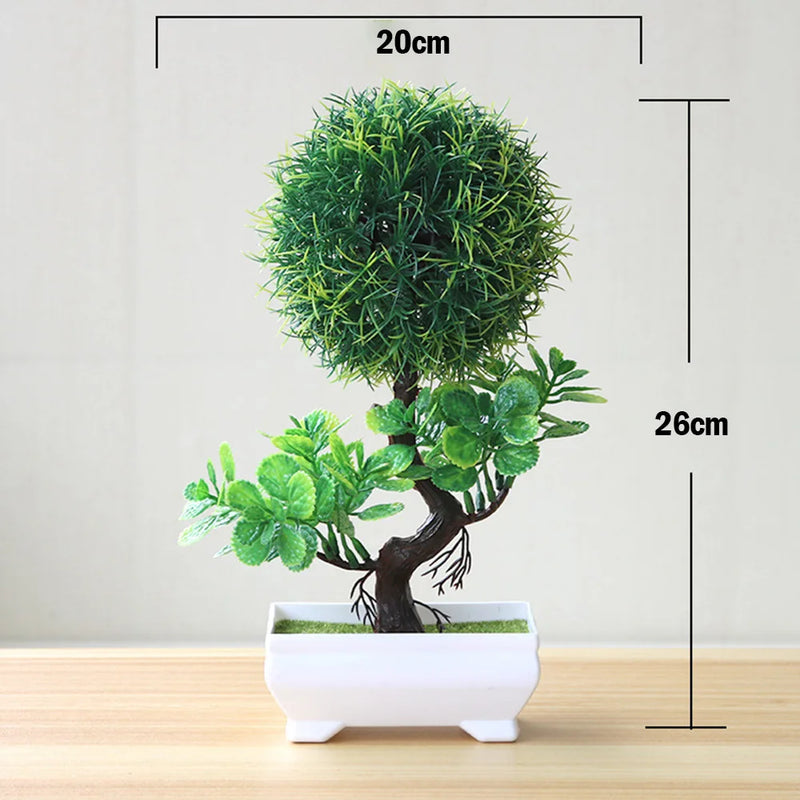 Verdes Bonsai Plantas Artificiais  - Decore com Elegância e Praticidade!