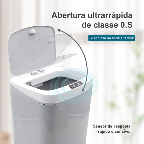 Lixeira Inteligente com Sensor Automático – A Revolução na Limpeza do Seu Banheiro!