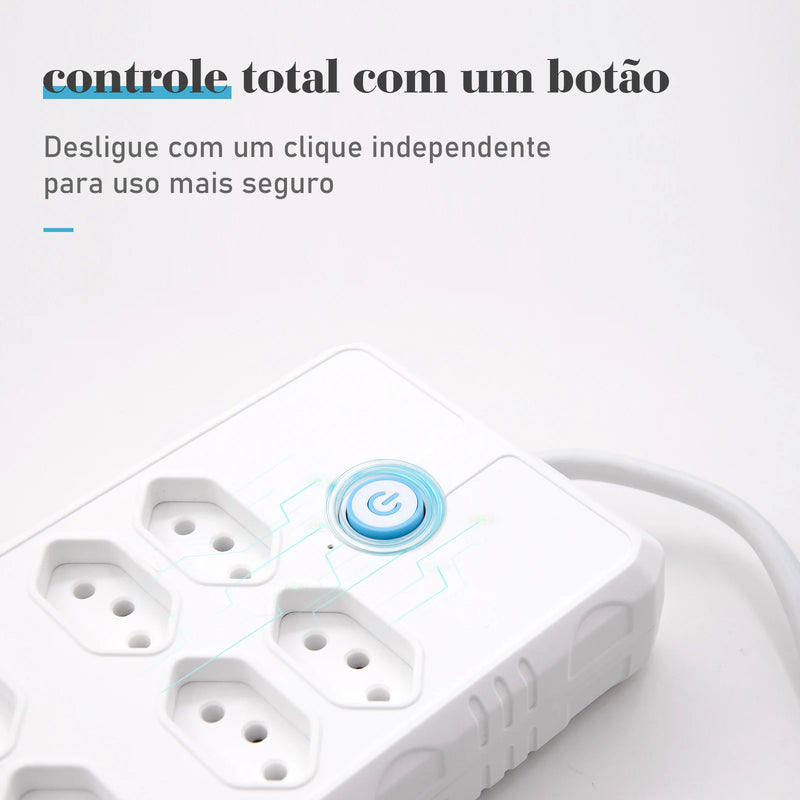 Extensão USB Plug Plug - Praticidade e Segurança para Sua Casa e Escritório!