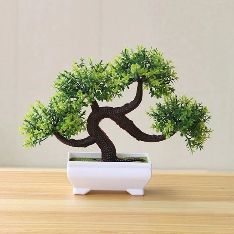 Verdes Bonsai Plantas Artificiais  - Decore com Elegância e Praticidade!