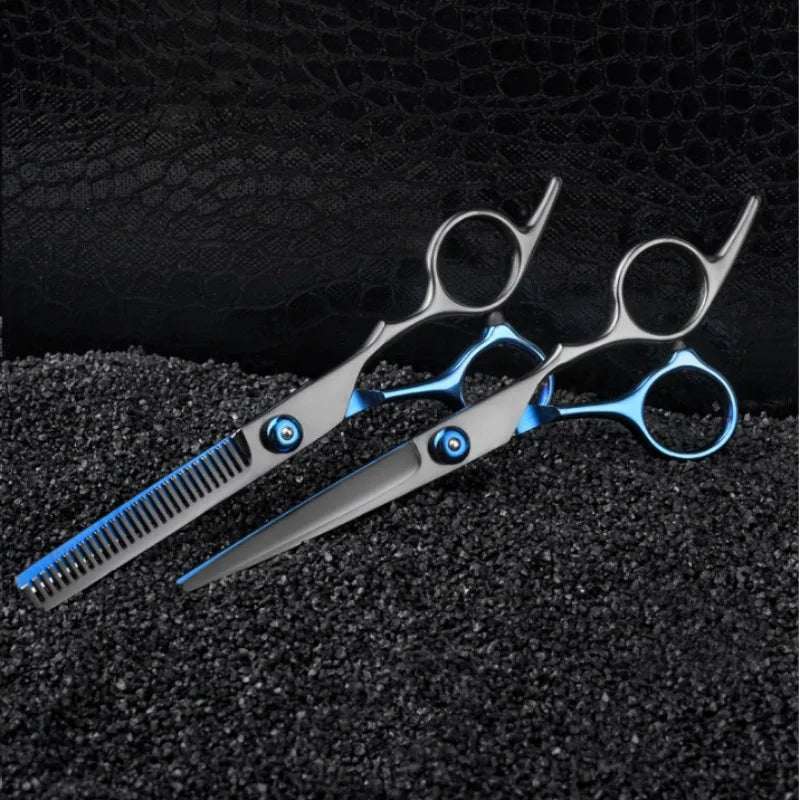 Tesoura de Cabelo 6.5” - Conjunto Profissional para Cortes e Desbaste Perfeitos!