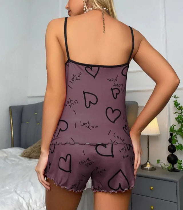 Conjunto de Pijamas Femininos Sensuais de Verão - Conforto e Charme em Cada Noite!