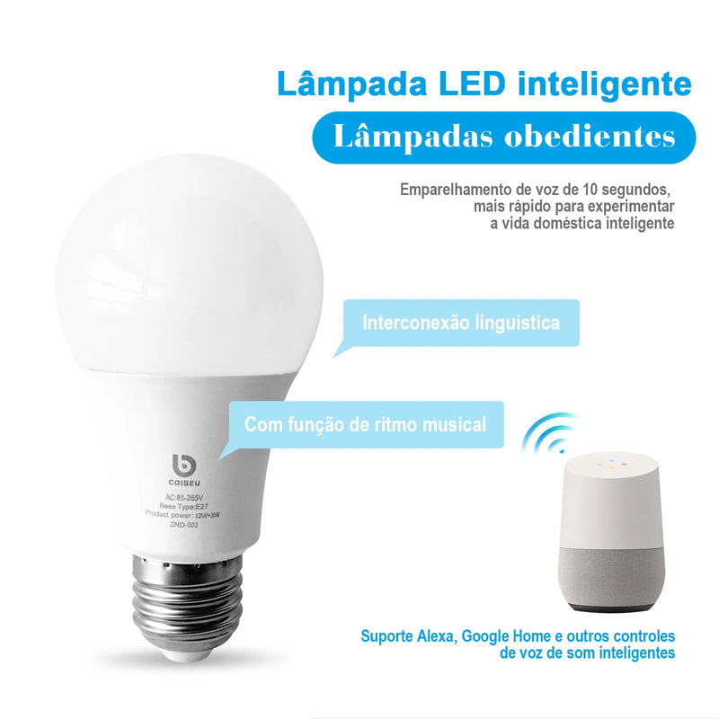 Lâmpada LED Inteligente – Transforme Seu Espaço com Tecnologia e Estilo!