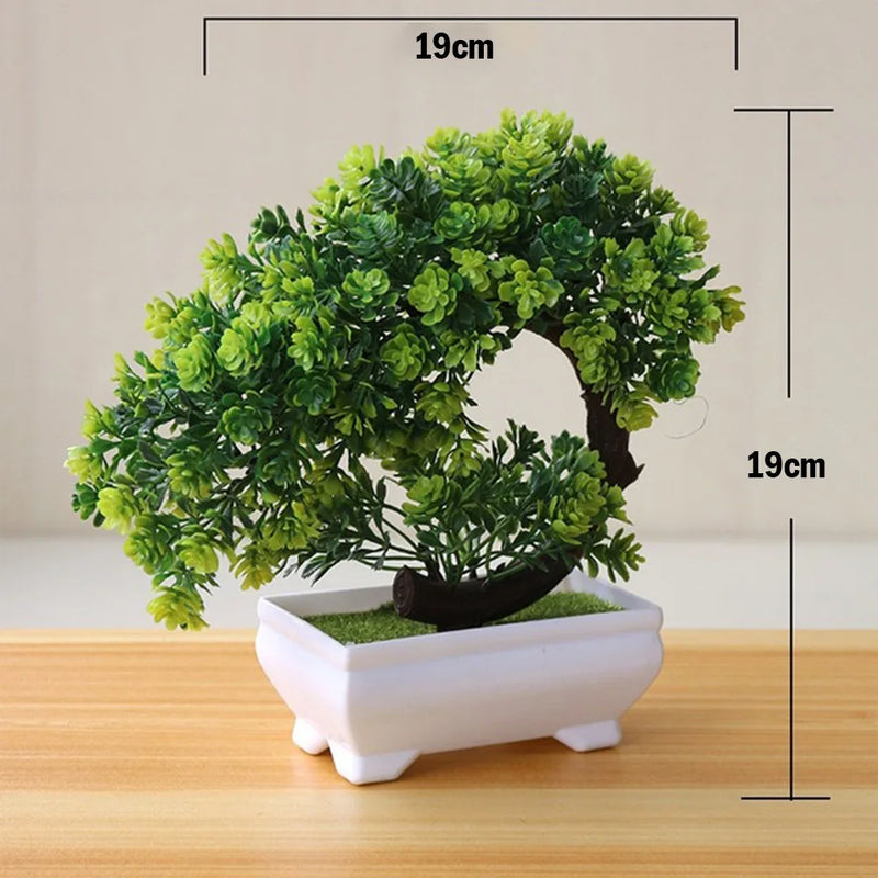 Verdes Bonsai Plantas Artificiais  - Decore com Elegância e Praticidade!