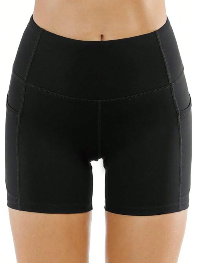 Shorts de Yoga de Cintura Alta com Controle de Barriga - Conforto e Suporte para Seus Treinos!