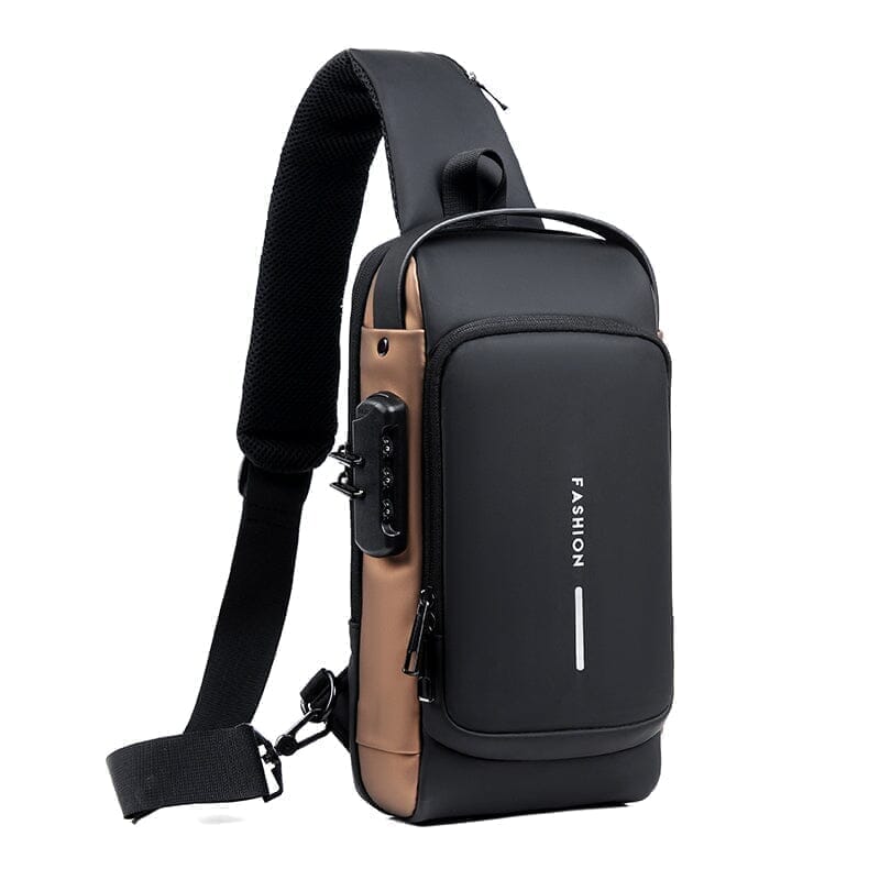 Mochila Anti-Furto com Senha USB Slim Bag: "Proteção e Estilo em Cada Movimento!"